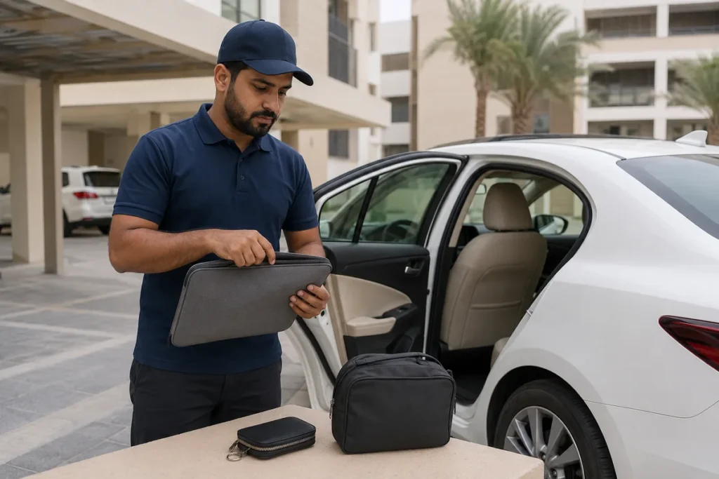 فحص الأغراض الشخصية وتثبيتها قبل النقل