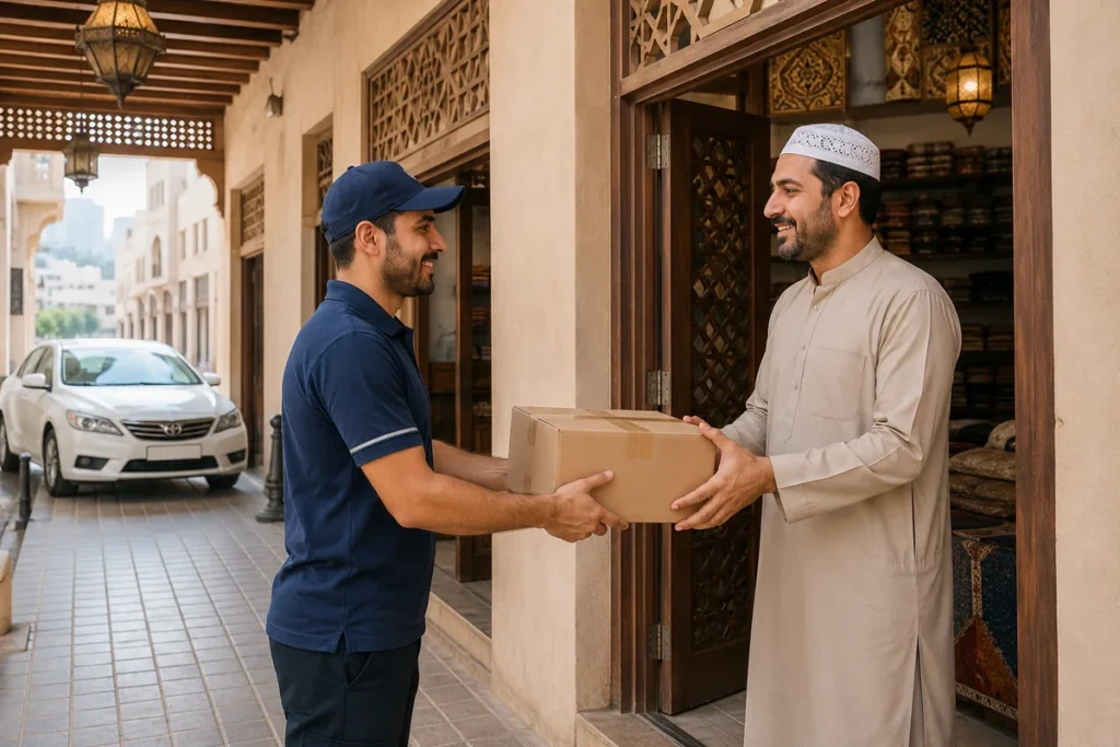 تسليم الطرود والطلبات داخل الشارقة