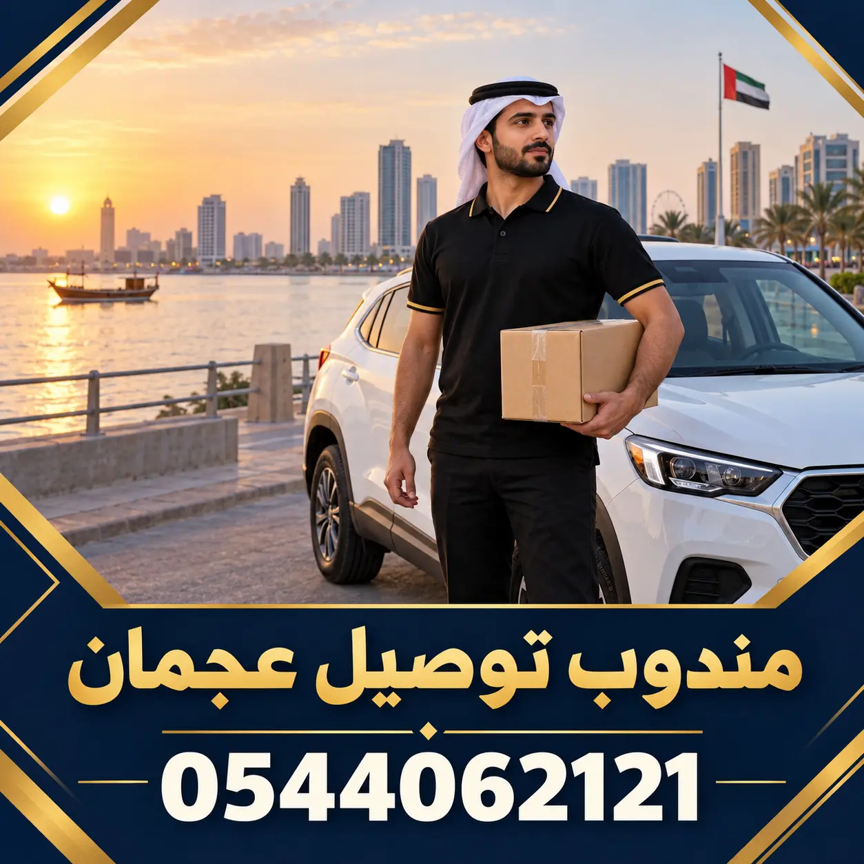 مندوب توصيل عجمان رقم 0544062121