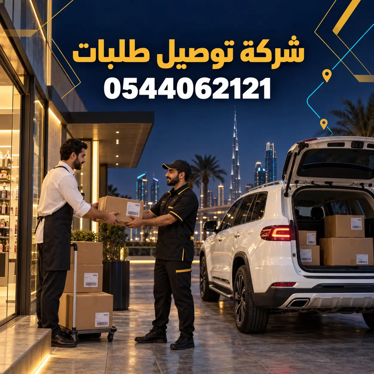 شركة توصيل طلبات رقم 0544062121