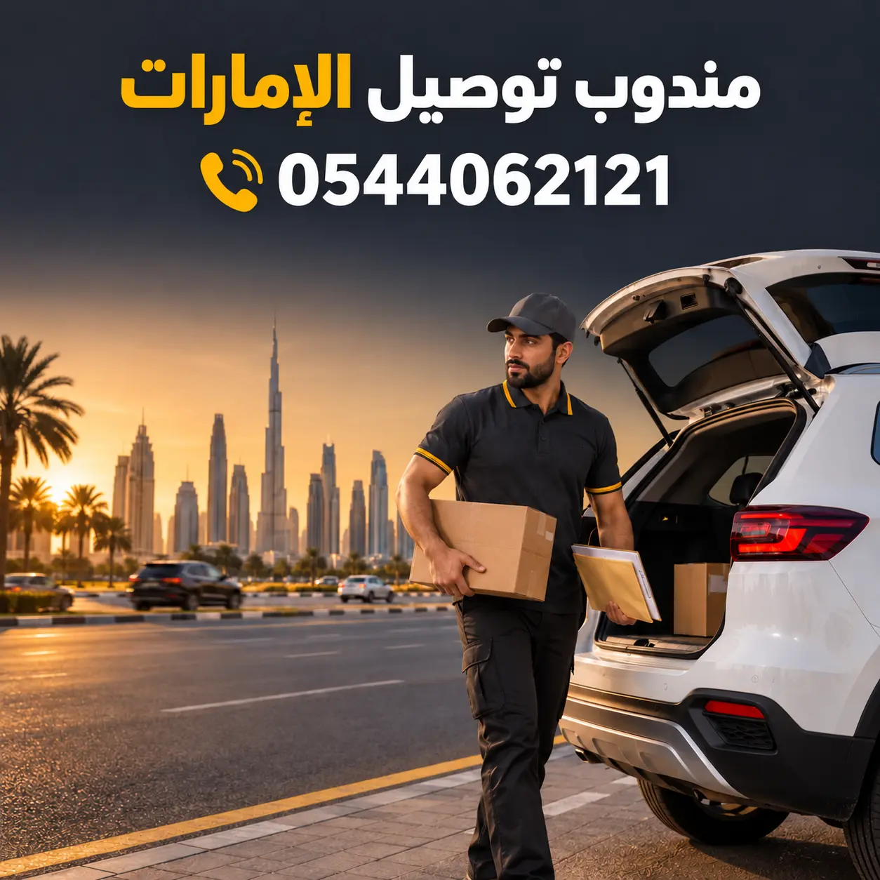 مندوب توصيل الإمارات رقم 0544062121